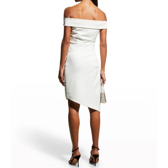 Milly “Ally” Cady Asymmetric Hem Off the Shoulder Dress - Picture 6 of 9